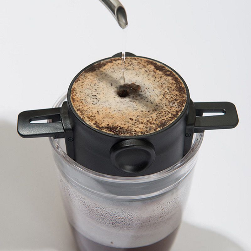 Manufacturer's Little Angel Coffee Funnel Portable Hand-Brewed Coffee Maker with Drip Filter and Foldable Cup Holder