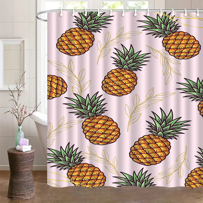 Cross-Border Popular Shower Curtain Waterproof and Mildew-Proof Thickened Bathroom Partition Curtain Punch-Free Partition Curtain Door Curtain Curtain