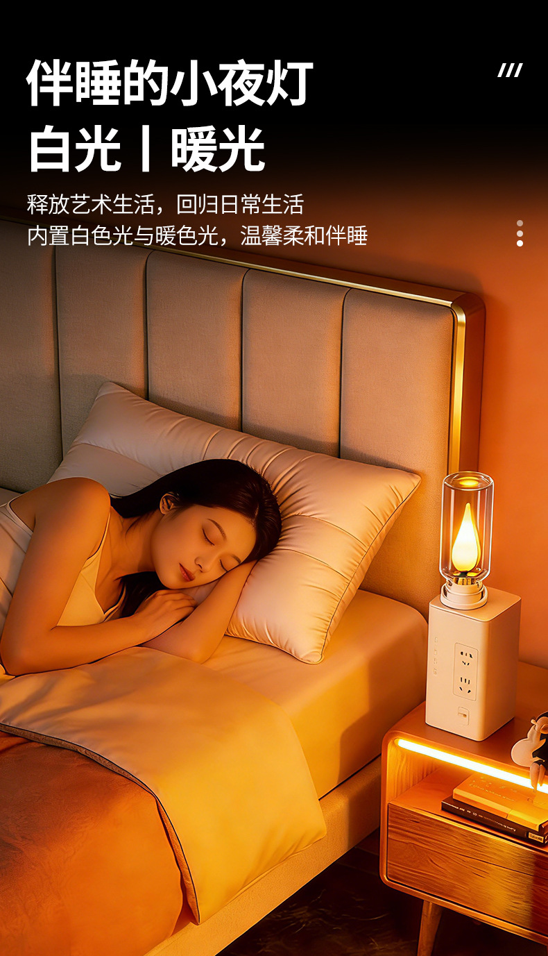Cross-Border New Model Car USB Night Light, Car Atmosphere Light, Glass Bottle Led Colorful Flowing Light, Universal Decorative Light