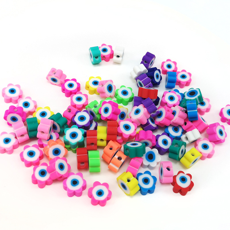 Ceramics, beads, accessory, flowered