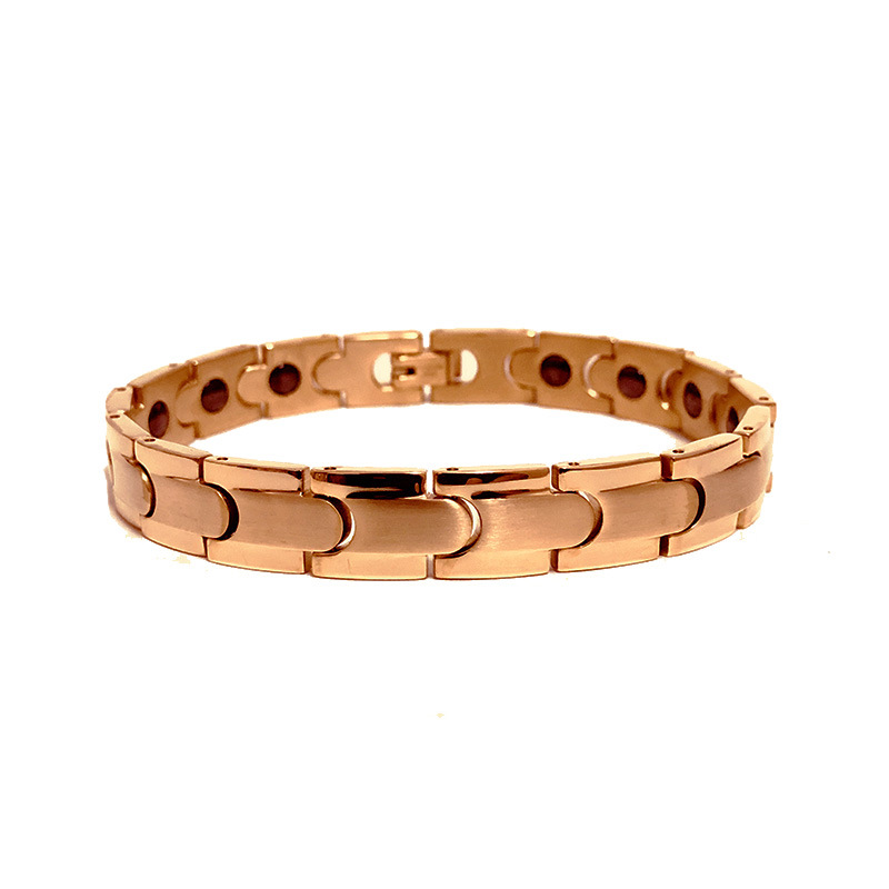 Pulsera japonesa y coreana al por mayor de titanio de acero bala ocre pulsera electroplated multi-color de los hombres pulsera magnética pulsera