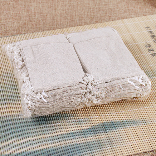 [Hot-selling store] Cotton and linen strong and durable bags drawstring pockets flour canvas jewelry linen millet bags