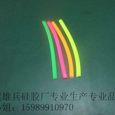 【厂家供应】荧光彩色 手机自拍杆手柄硅胶套管 夜光硅胶管