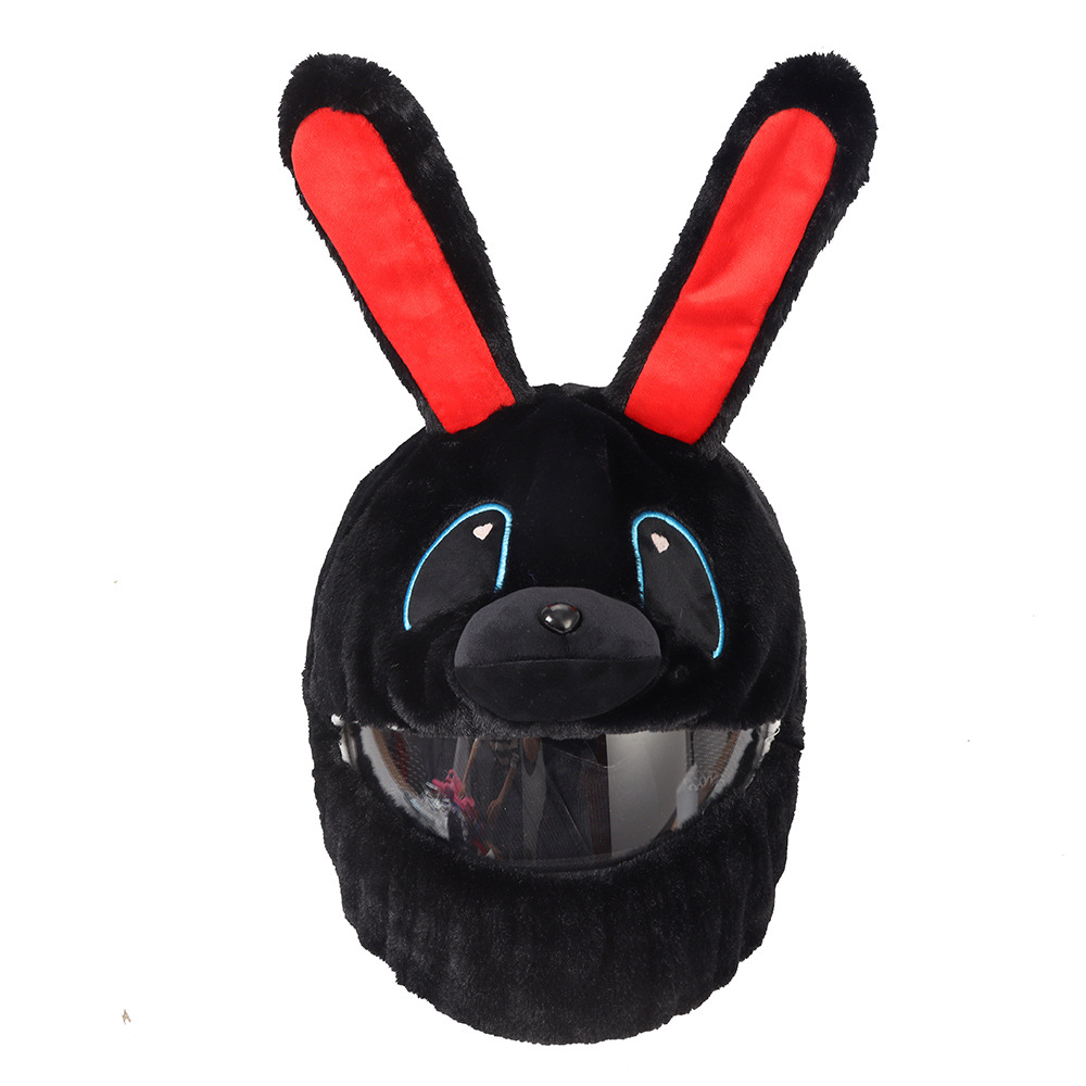 2024 cycling warm helmet cap fried street motorcycle plush helmet cover motorcycle helmet cartoon protective cover