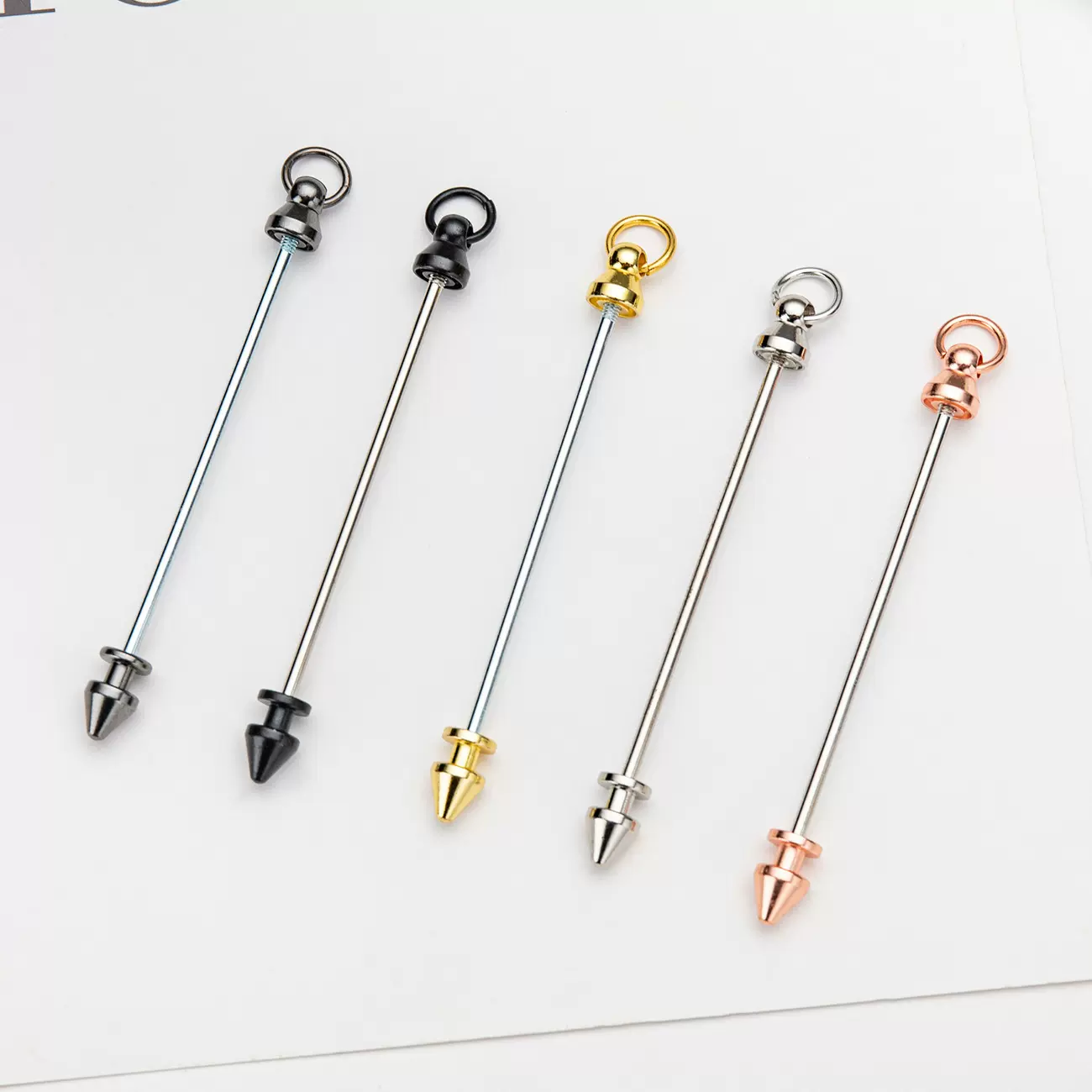 现货批发金属子弹头柳钉双头螺丝DIY钥匙扣配饰挂件 柳钉金属钉