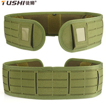 战术Molle腰带腰封军迷多功能纯尼龙背腰带户外运动腰带护腰批发