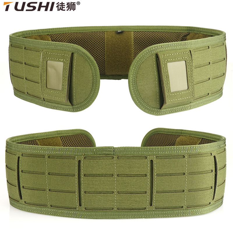 战术Molle腰带腰封军迷多功能纯尼龙背腰带户外运动腰带护腰批发