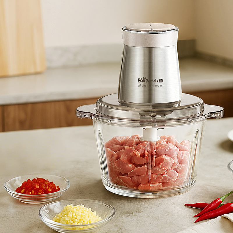 Bear Meat Grinder Qsj-S03N6 Household Multi-Function Meat Mincer and Mixer for Dumpling Filling