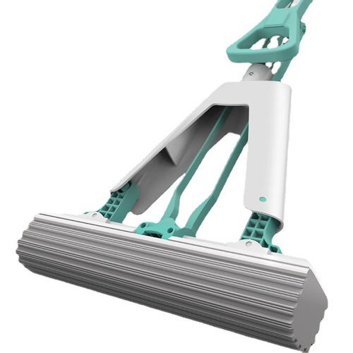 Sponge Mop Household Cleaning Rag Lazy Man One-Sweep Clean Mop Wash-Free Roller Absorbent Water Squeezing Rubber Sponge Fold and Squeeze Water