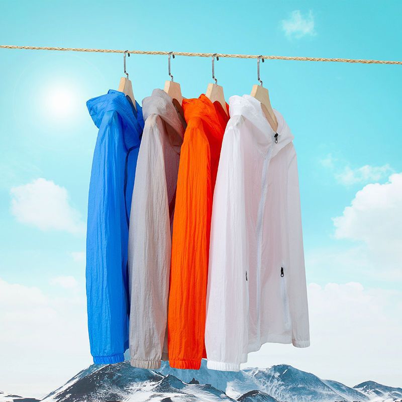 Sun protection clothing for men, ultra-lightweight, men's skin clothes, summer ice silk fishing style, breathable trench coat for women, open jacket outerwear