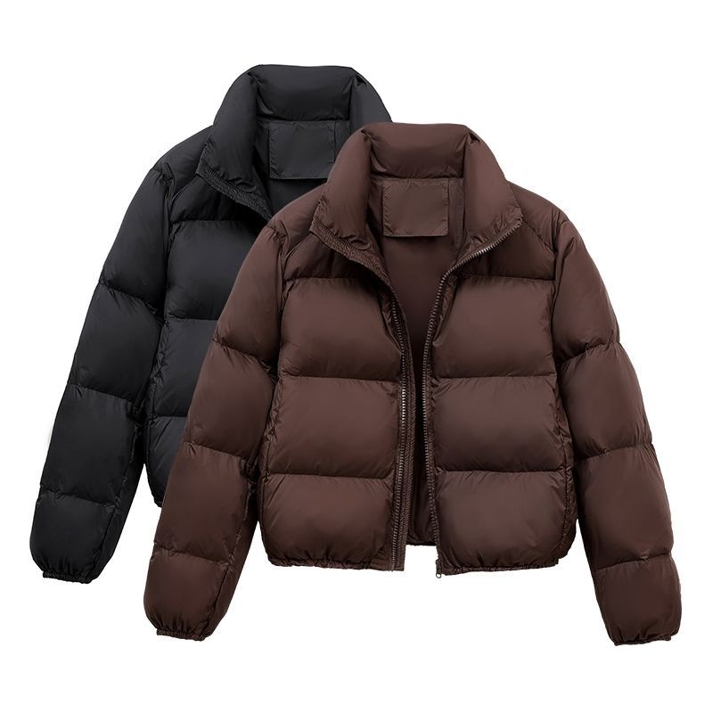 Women's Puffer Jacket White Duck Down Thickened Winter Coat_voghion.com