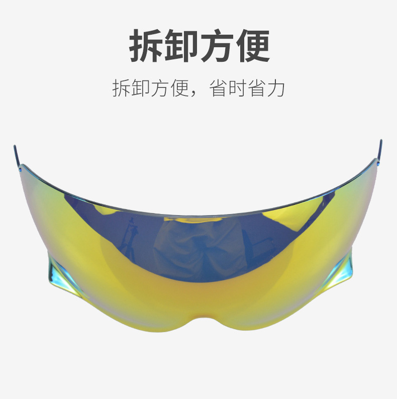 Helmet Visor for JO EX-ZERO CJ-3 Half Helmet 4/3 Anti-UV