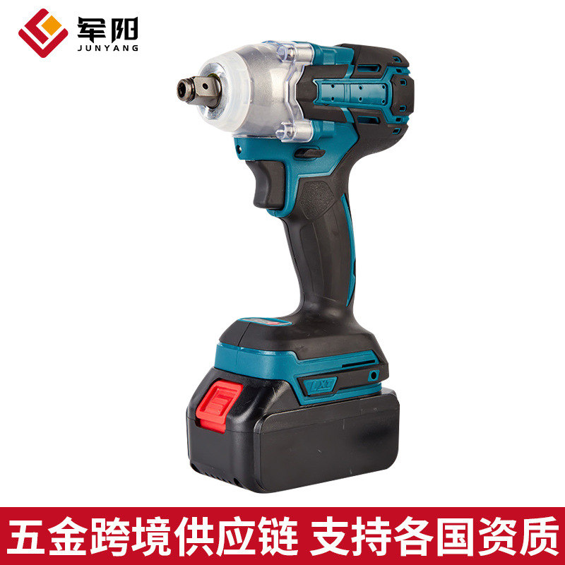 Llave eléctrica de litio de comercio exterior llave eléctrica sin escobillas de gran par llave de batería de litio inalámbrica traje