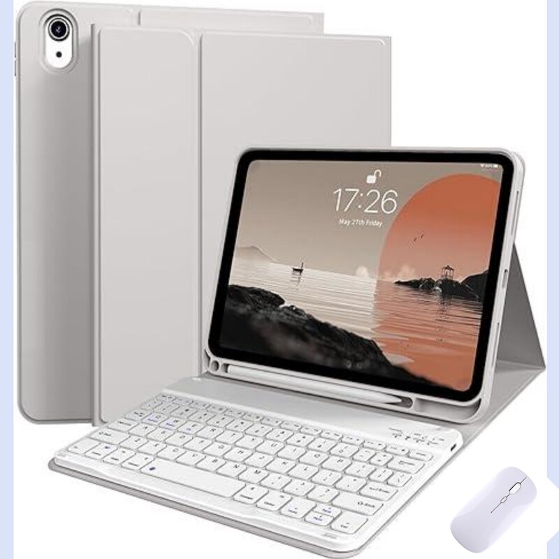 Suitable for iPad 11Th Generation A16 Tablet Protective Case 10Th Generation 10.9inch Detachable Bluetooth Keyboard Pen Slot Leather Case