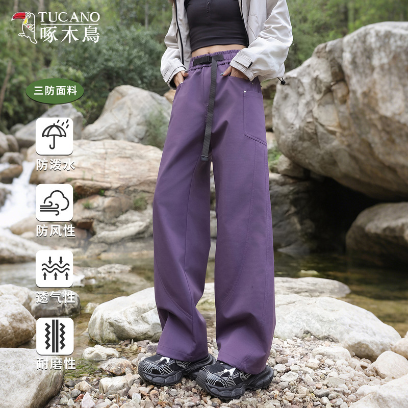 Woodpecker Soft Shell Waterproof Windproof 3-in-1 Outdoor Hiking Pants for Tall Women Sports Cargo Long Pants Woodpecker Soft Shell Waterproof Windproof 3-in-1 Outdoor Hiking Pants for Tall Women Sports Cargo Long Pants