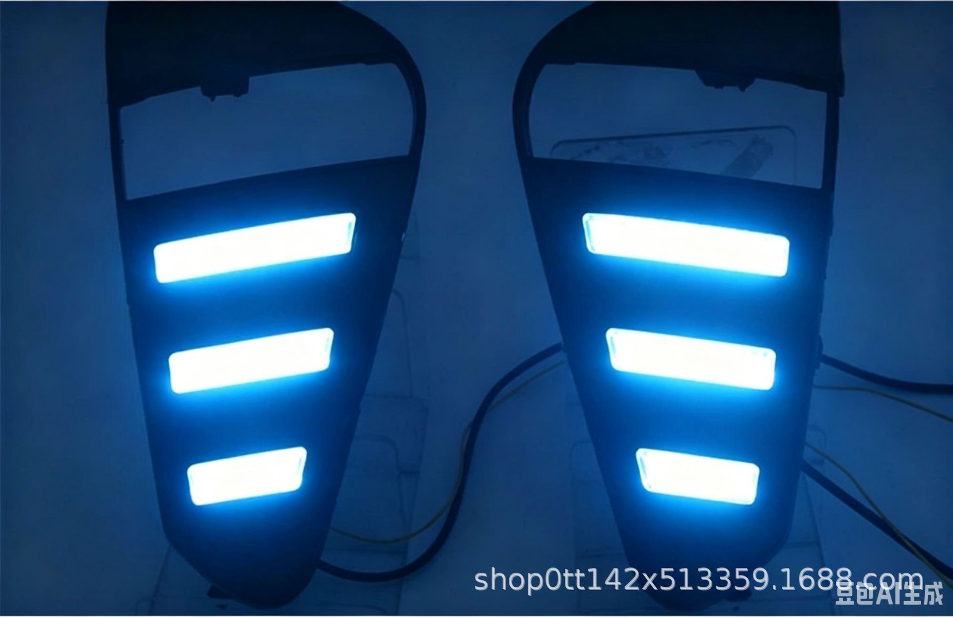 Suitable for Geely 18-21 New Binyue LED Daytime Running Lights, Front Bumper Sequential Turn Signals, Front Fog Lights