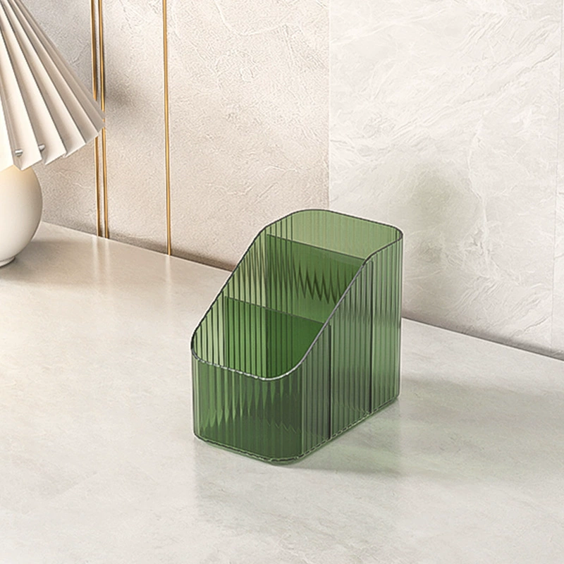Настольная коробка для хранения, студенческая, держатель для ручек в общежитии, органайзер для косметики и канцелярии, простой, прозрачный, стильный