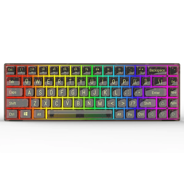 K60 black transparent mechanical keyboard