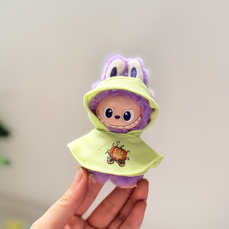 迷你版4.0LABUBU搪胶脸毛绒盲盒玩偶衣服圣诞套装小鼻嘎心底密码|undefined