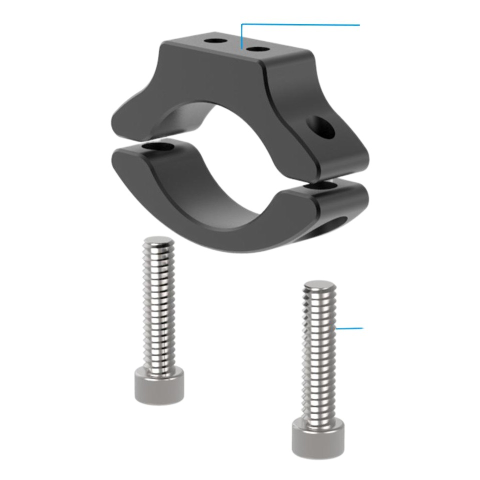 Motocicleta led proyector abrazadera de tubo soporte parachoques vehículo eléctrico aleación Aluminio universal del coche ajustable
