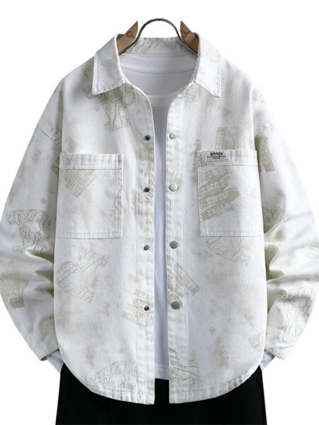 Cotton autumn demi-season trend shirt for leisure
