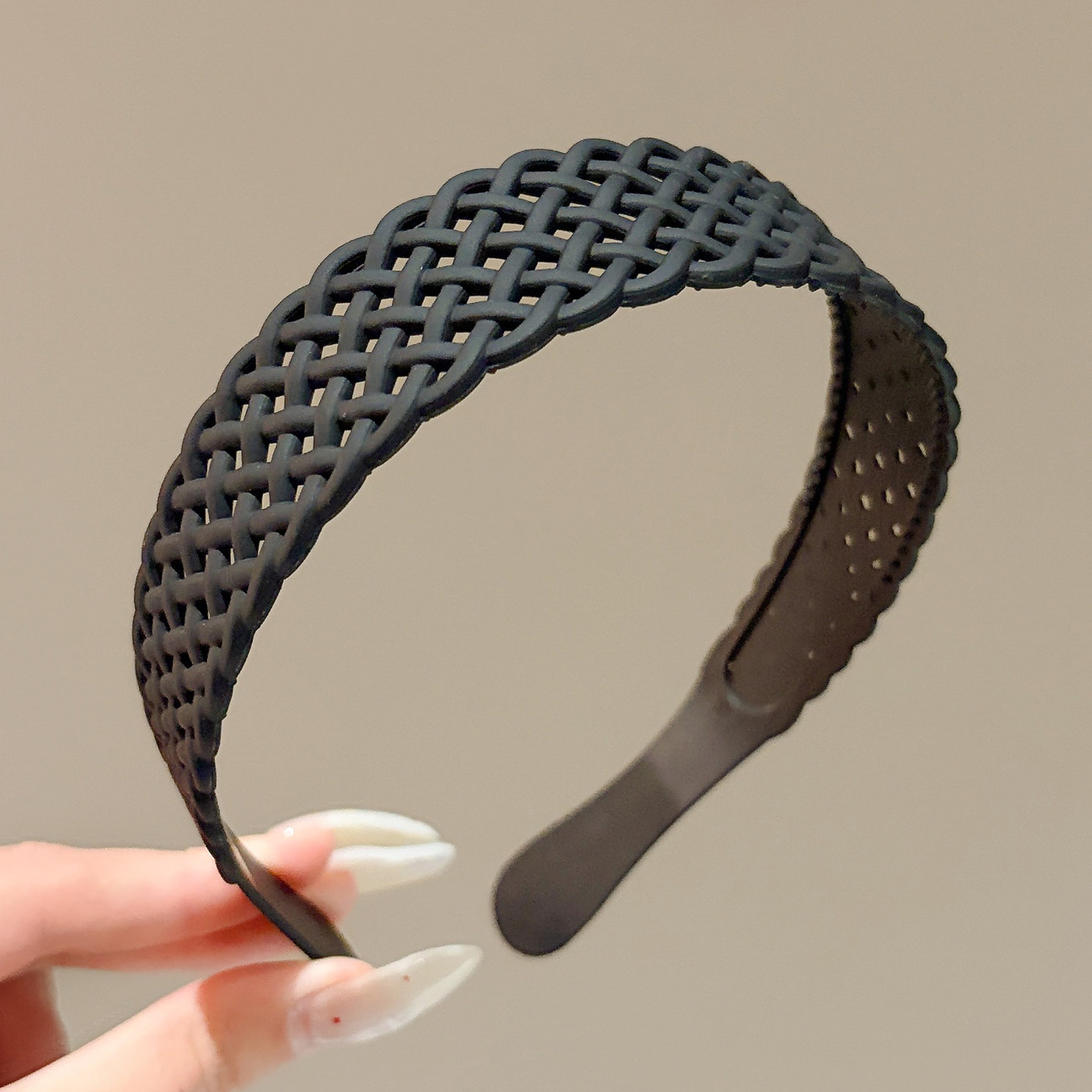 Diadema alta para mujer, nueva colección 2026, accesorio para el cabello estilo Chanel francés, elegante banda ancha para el cabello.