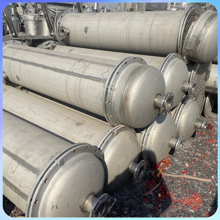 转让二手多种化工设备 列管式冷凝器 304不锈钢冷凝器 石墨冷凝器