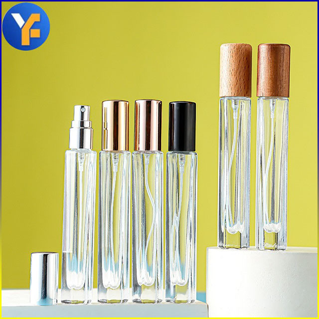 批发细高六棱款香水瓶10ml香水分装瓶喷雾瓶旅行便携小样玻璃瓶子