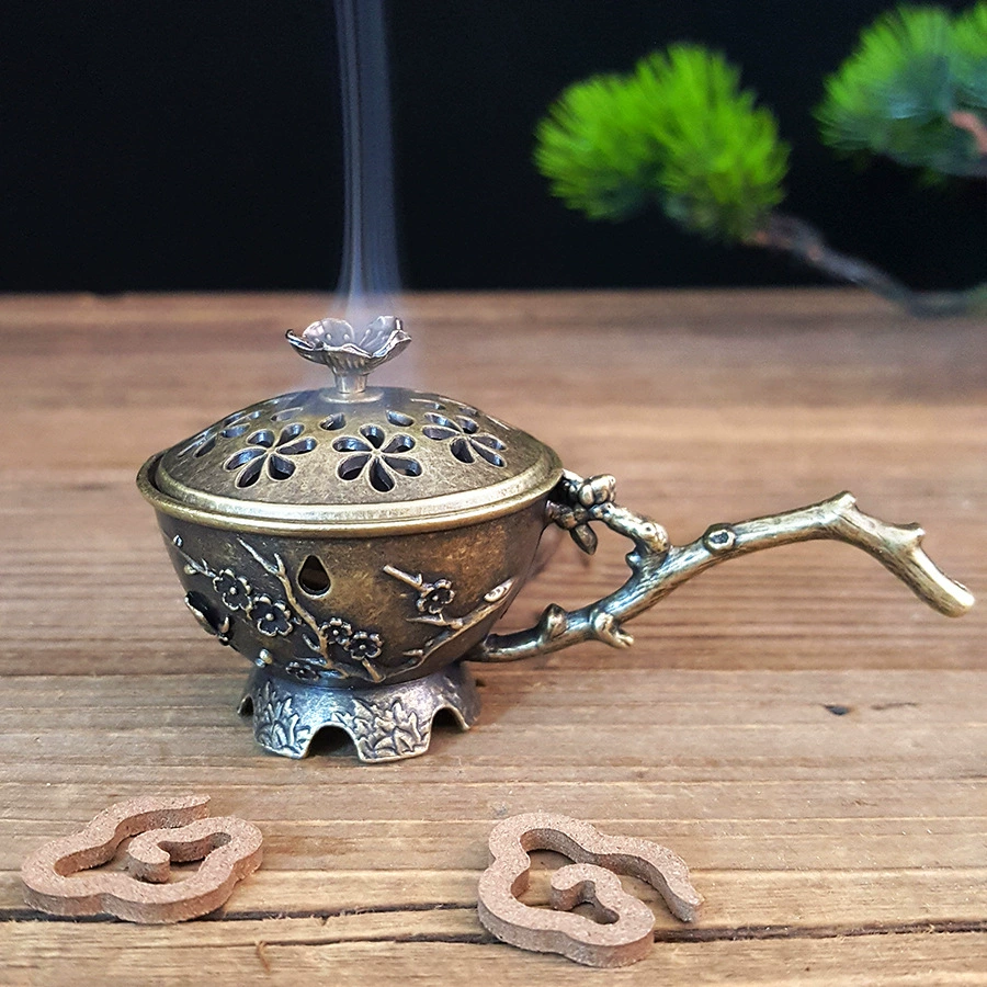 Фабрика прямых продаж новый ручной сливовый цветок ладана ладана ладана ладана украшения из сплава ладана для домашней гостиной оптом