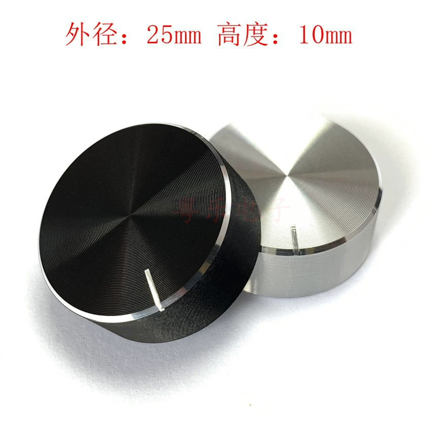 Алюминиевая ручка Световой корпус 25x10 мм Усилитель мощности Аудио Панель Регулировочная ручка Тонкий автомобильный компакт-диск Алюминиевая пластиковая крышка регулировочной ручки