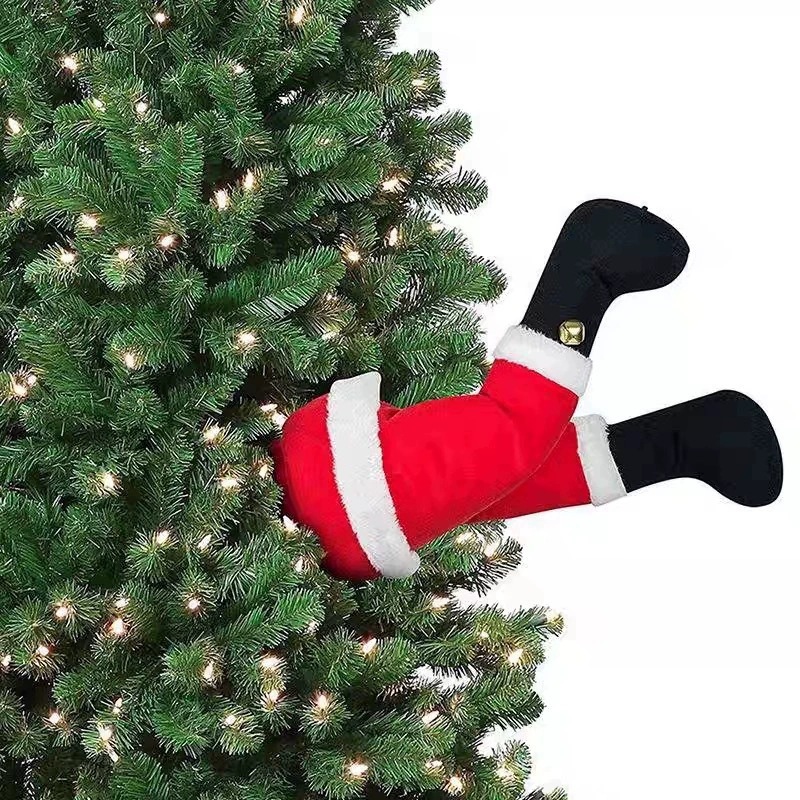 Santa Elf Legs Christmas Decoration Home Decoration Cross Border Christmas Tree Decoration Plush Door Decoration 4
