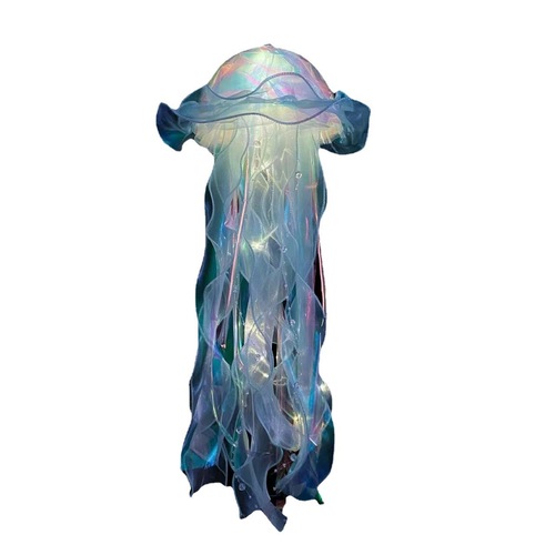 Portable jellyfish lamp, handmade creative jellyfish lamp, finished product, night market stall, children's luminous toy wholesale