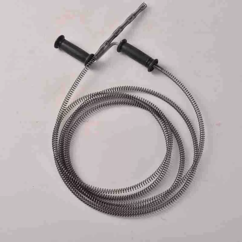 手动管道疏通弹簧水道工具手摇把疏通器家用厕所厨房管道疏通弹簧