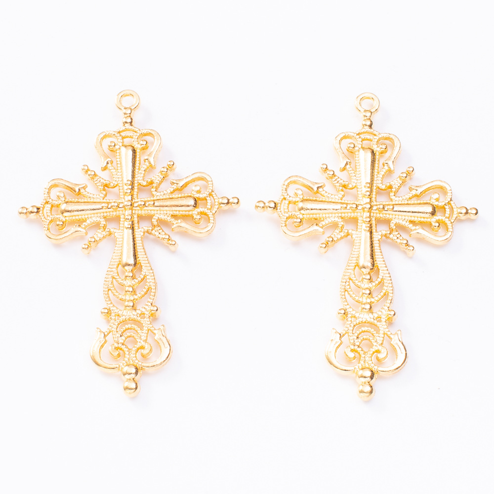 10g Weight Pendant Jewelry Making Type DIY Jewelry Accessories Classification 1 Piece Quantity Alloy, Zinc Material Cross, Solid Color Pattern Plating Design Retro Style 1 Piece Alloy Zinc Cross Solid Color Pendant DIY Jewelry Accessories 5