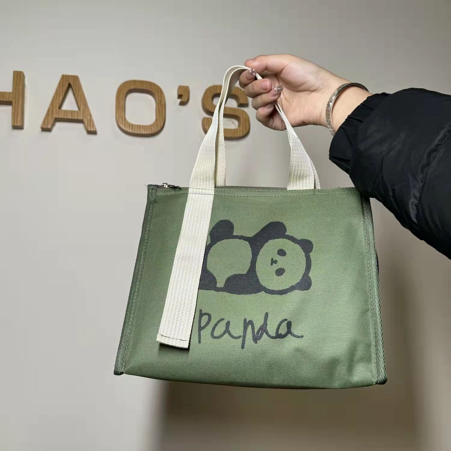 Bolsa de almuerzo impermeable especial para estudiantes de la escuela primaria con almuerzo de papel de aluminio grueso bolsa de aislamiento térmico bolsa de mano para bento