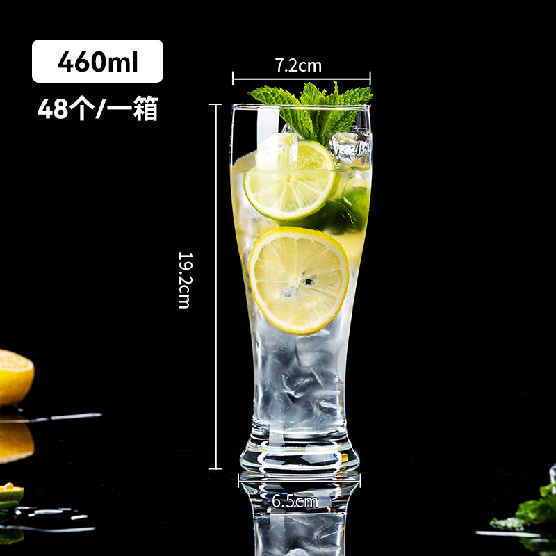 Taza de té con leche al por mayor de fábrica Taza de vidrio Taza de jugo para el hogar Taza de bebida fría comercial Taza de bebida Helado Taza de batido