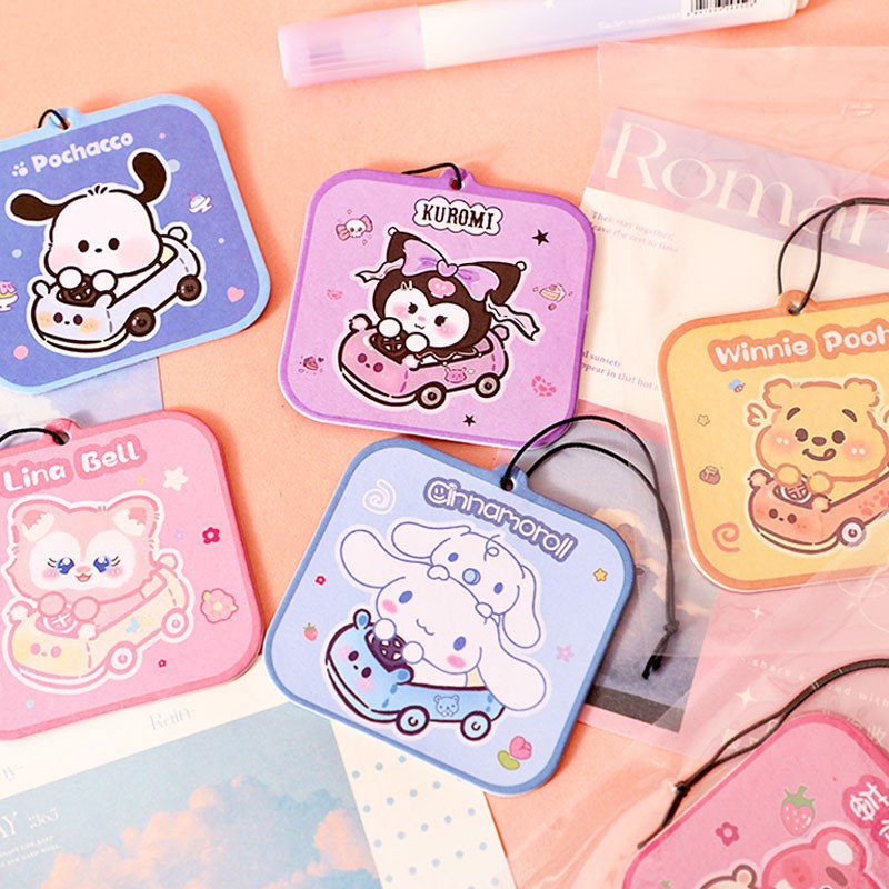 New Sanrio Fragrance Film Car Aromatherapy Film Hanging Pendant Perfume Film High-end Car Fragrance Card Indoor Fragrance Wholesale