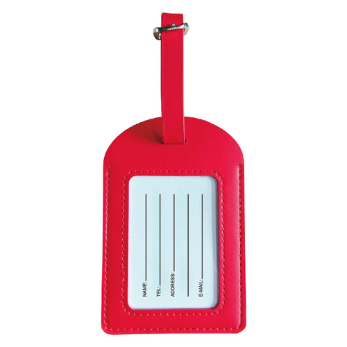 Multi-color PU leather luggage tag trolley bag luggage tag can be customized with corporate LOGO couple luggage tag