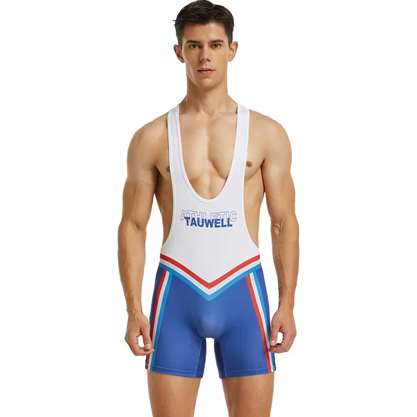 New men's one-piece underwear fun vest wrestling clothing fitness wholesale bicycle body-shaping sports one-piece men's shorts