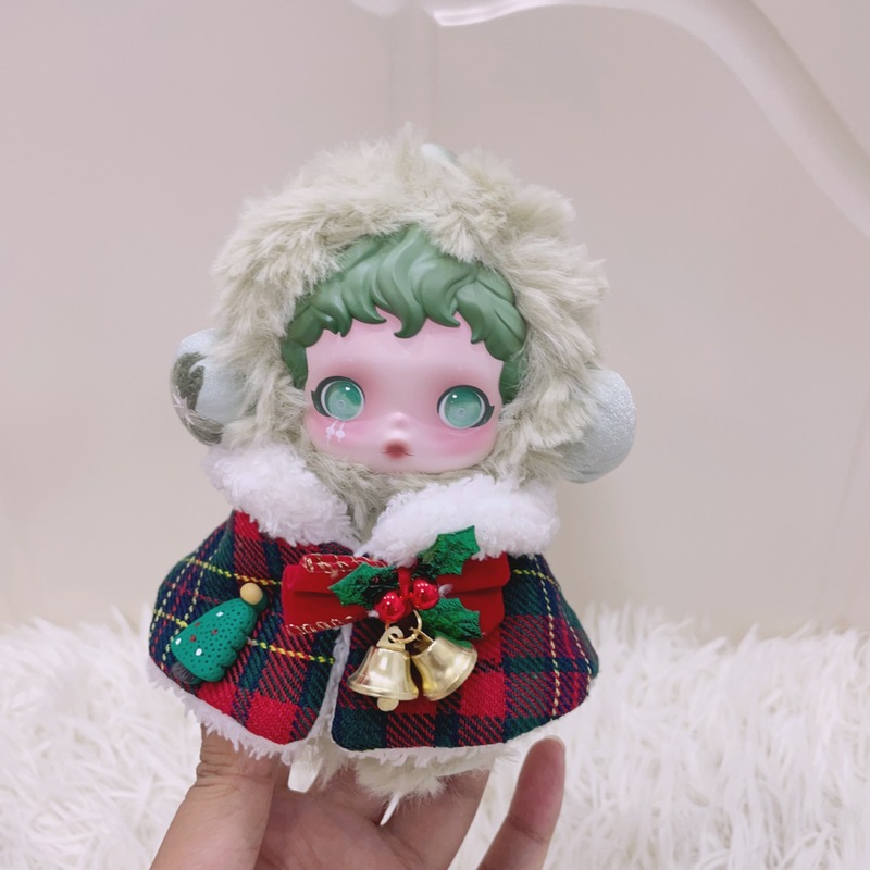 仅娃衣】泡泡玛特SKULLPANDA光织园搪胶公仔挂件SP娃衣精灵服套装|undefined