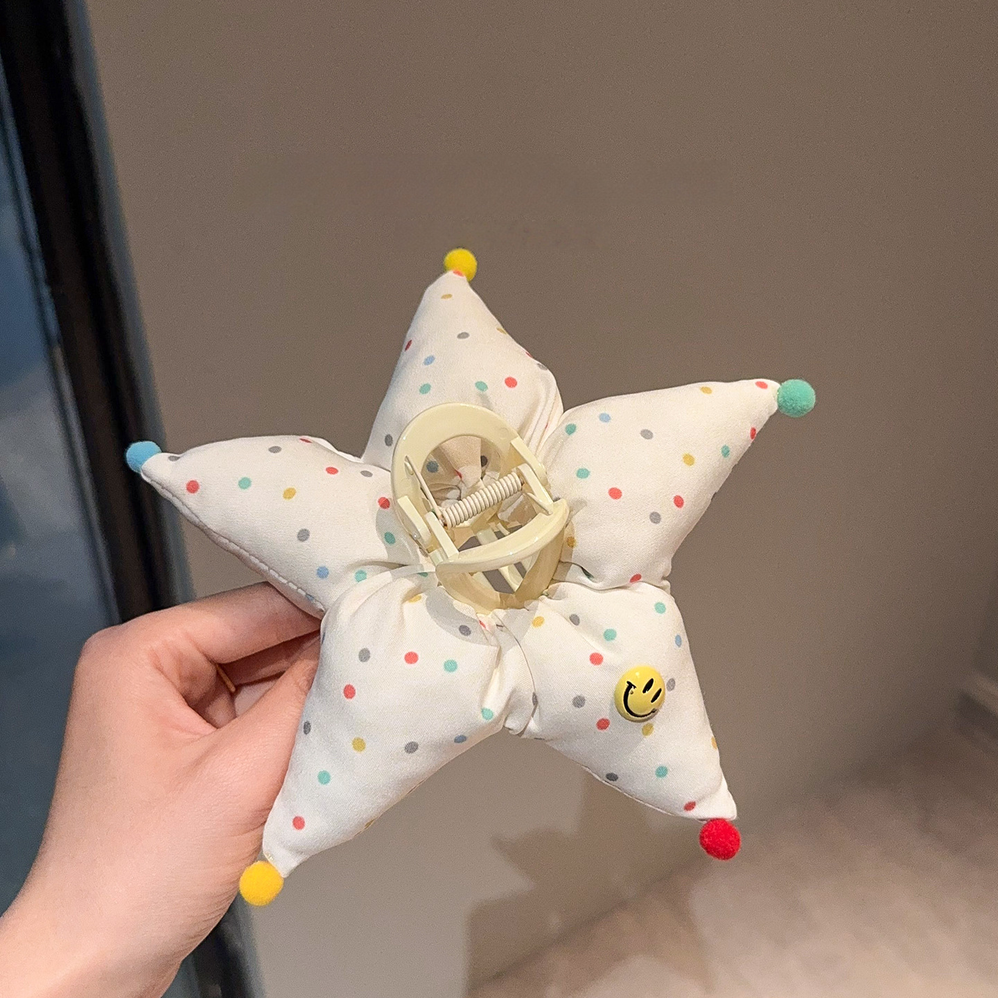 Mickey culo, lunares, flores, círculos para el cabello del intestino grueso, linda cabeza de bola, cabello de placa de dibujos animados, tocado de sentido avanzado, cuerda para la cabeza de felpa