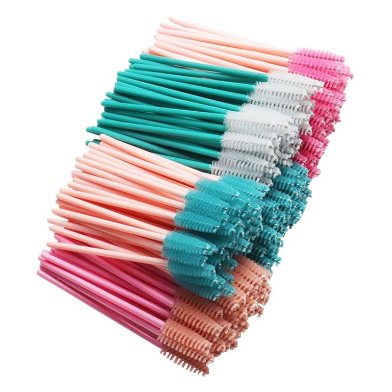 Disposable Eyelash Brush Nipper Small Eyebrow Brush 50/Pack Portable Grafting Eyelash Comb Grafting Beauty Makeup Brush