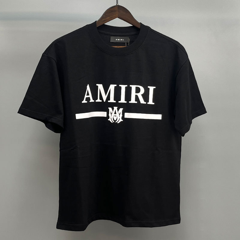 Amiriアメリカ潮牌高街男女カップル同項ゆるい半袖tシャツ夏薄い丸襟半袖|undefined