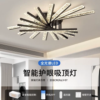 意式极简客厅吸顶灯轻奢感2026新款主灯中山灯具全屋套餐组合