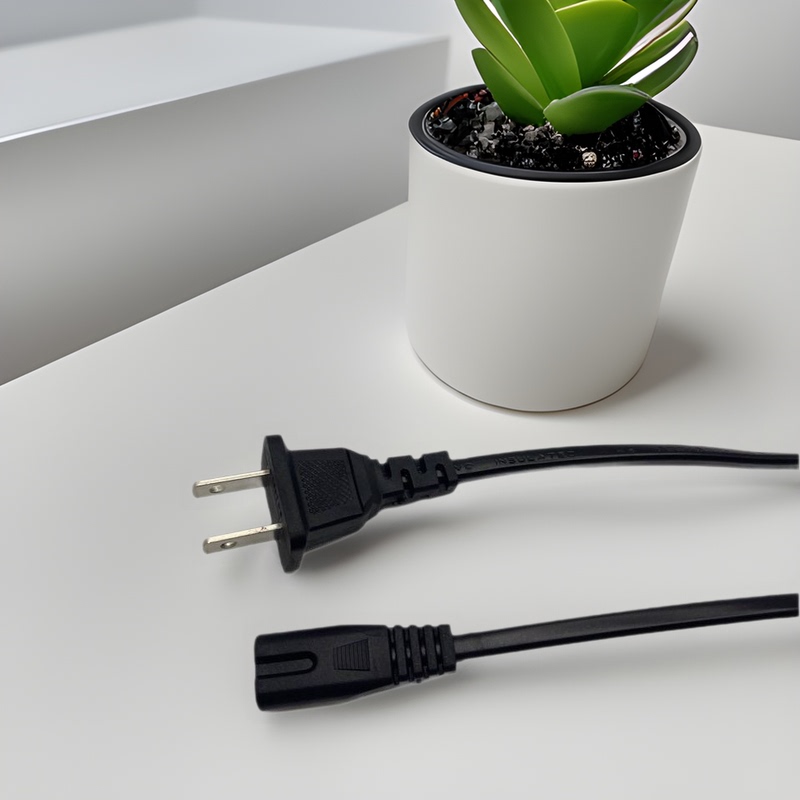 Us Standard Power Cord with Figure-Eight Ac Connector, National Standard Figure-Eight Adapter, Figure-Eight Plug, Router Cable Set, Power Cord