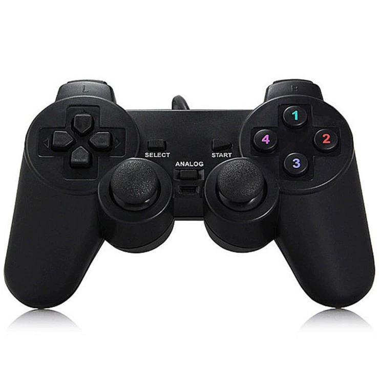 Геймпад в форме PS2 208USB проводной контроллер для ПК, аркадный игровой контроллер для приставки