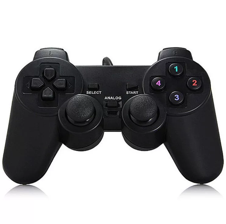 Геймпад в форме PS2 208USB проводной контроллер для ПК, аркадный игровой контроллер для приставки