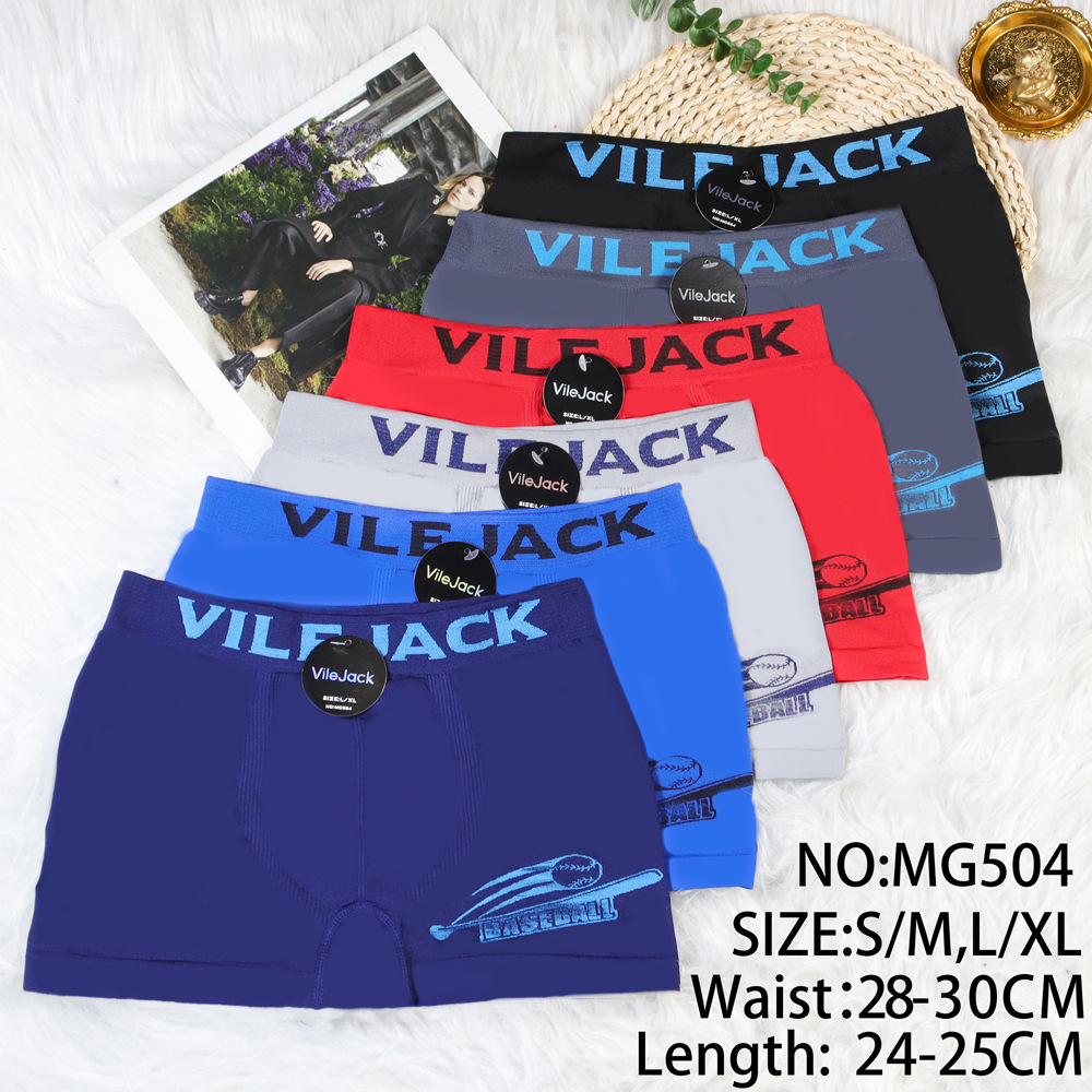 Calzoncillos bóxer para niños con estampado deportivo, diseño de fútbol y béisbol, ropa interior transpirable de poliéster sin costuras para adolescentes, para exportación.