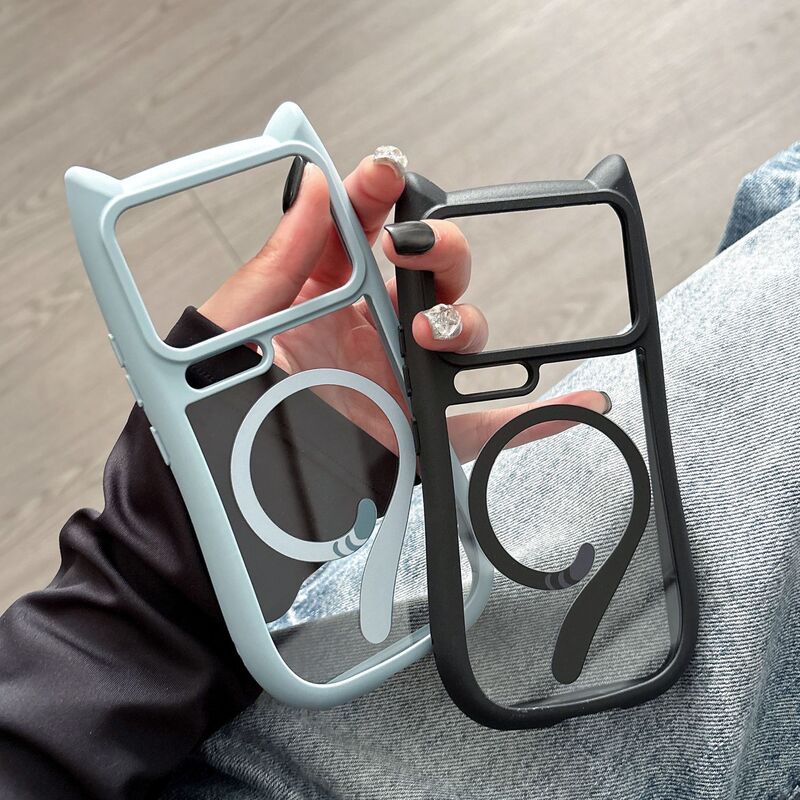 Xiaomi 17Promax Mobile Phone Case 17Pro Stereo Cat Ears 17/15/14 Magnetic Suction 14Pro Suitable for 15Pro Xiaomi 17Promax Mobile Phone Case 17Pro Stereo Cat Ears 17/15/14 Magnetic Suction 14Pro Suitable for 15Pro