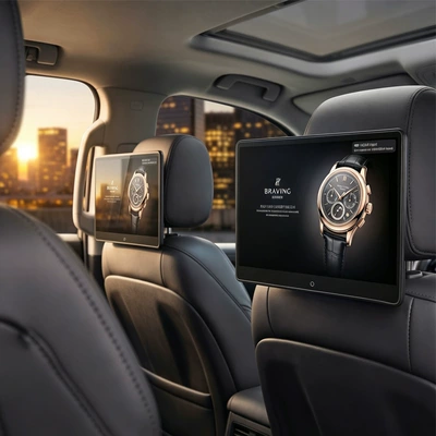 Custom-made 14inch car display screen, Android system rear-seat entertainment headrest monitor, touch screen display (Car display)